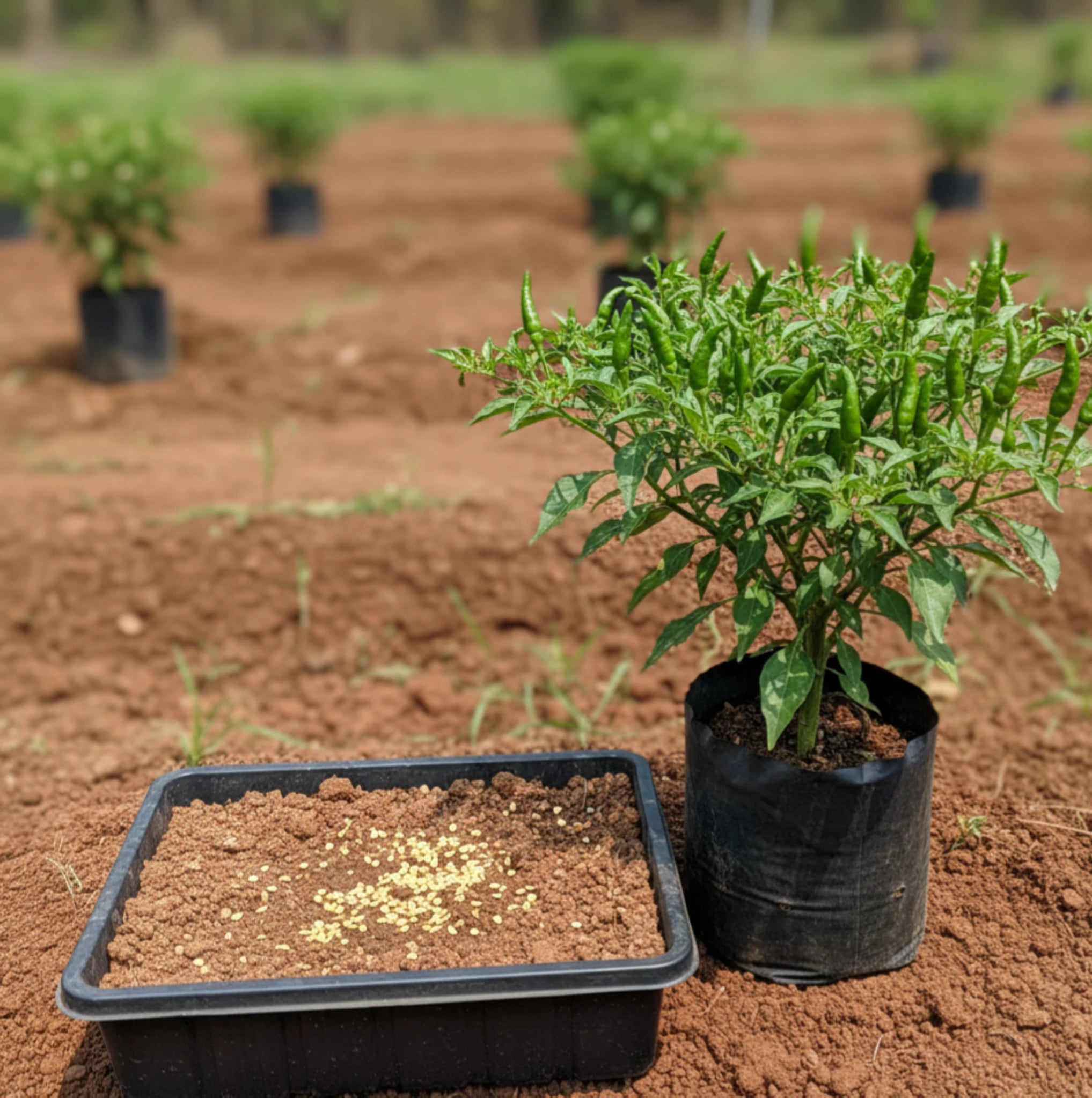 Green Bird Eye Chillies Seed