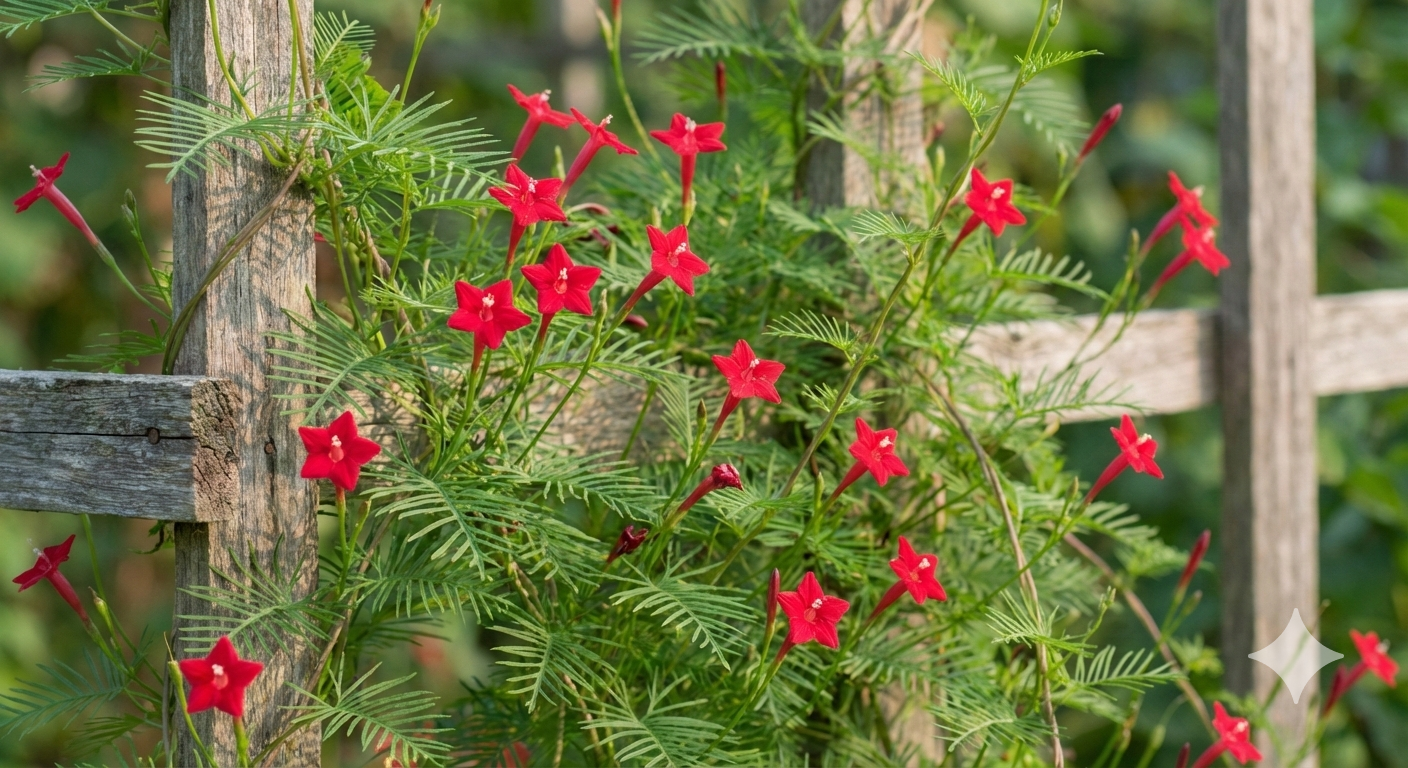 Cypress vine red
