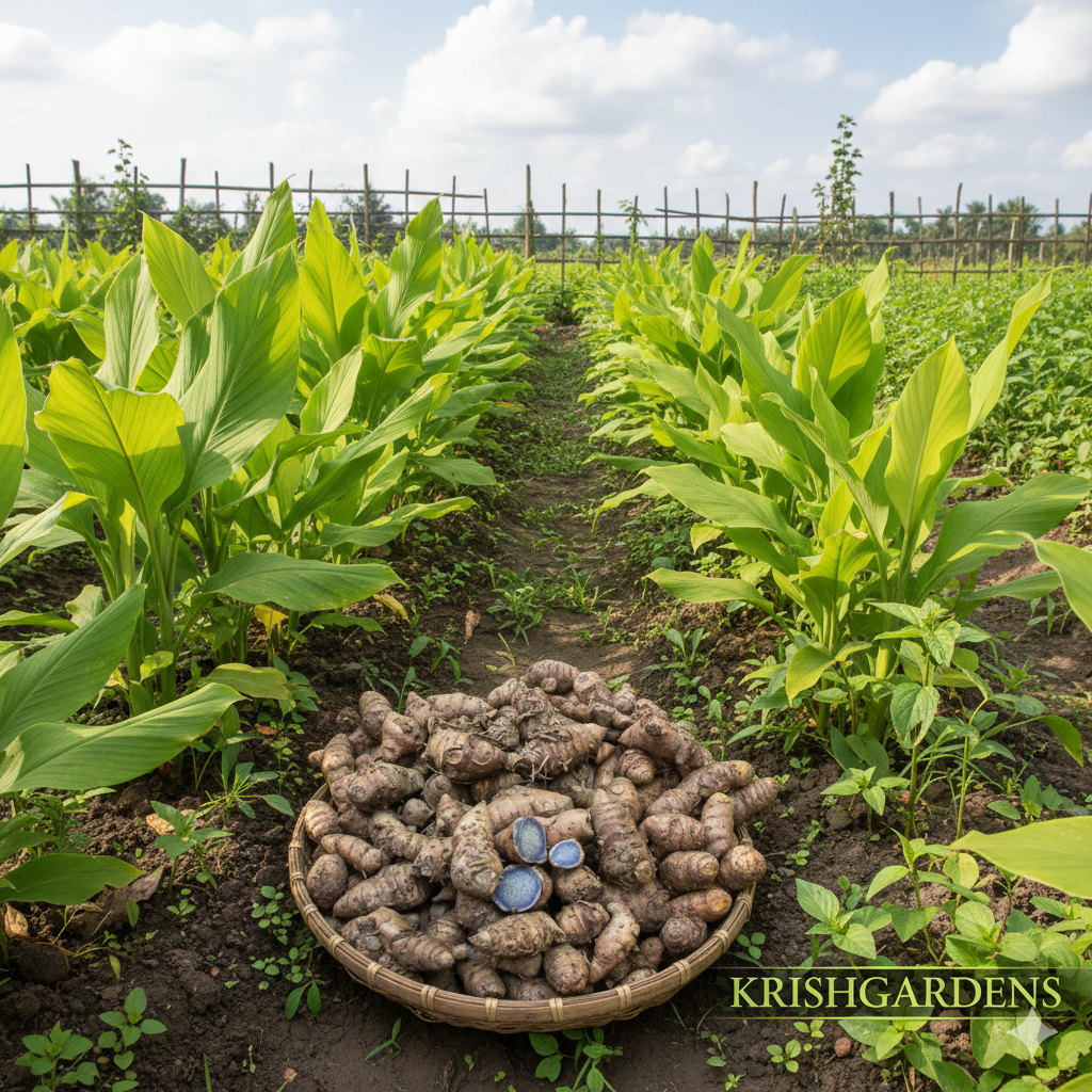 Karumanjal bulb (Black Turmeric)